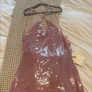 Peppermayo Pink Sequin Dress